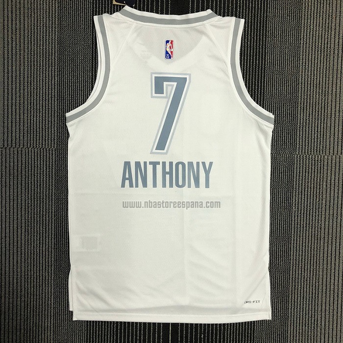 Camiseta Oklahoma City Thunder Carmelo Anthony NO 7 Ciudad 2021-22 Blanco
